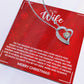 WIFE how much you mean to me.Forever Love Necklace
