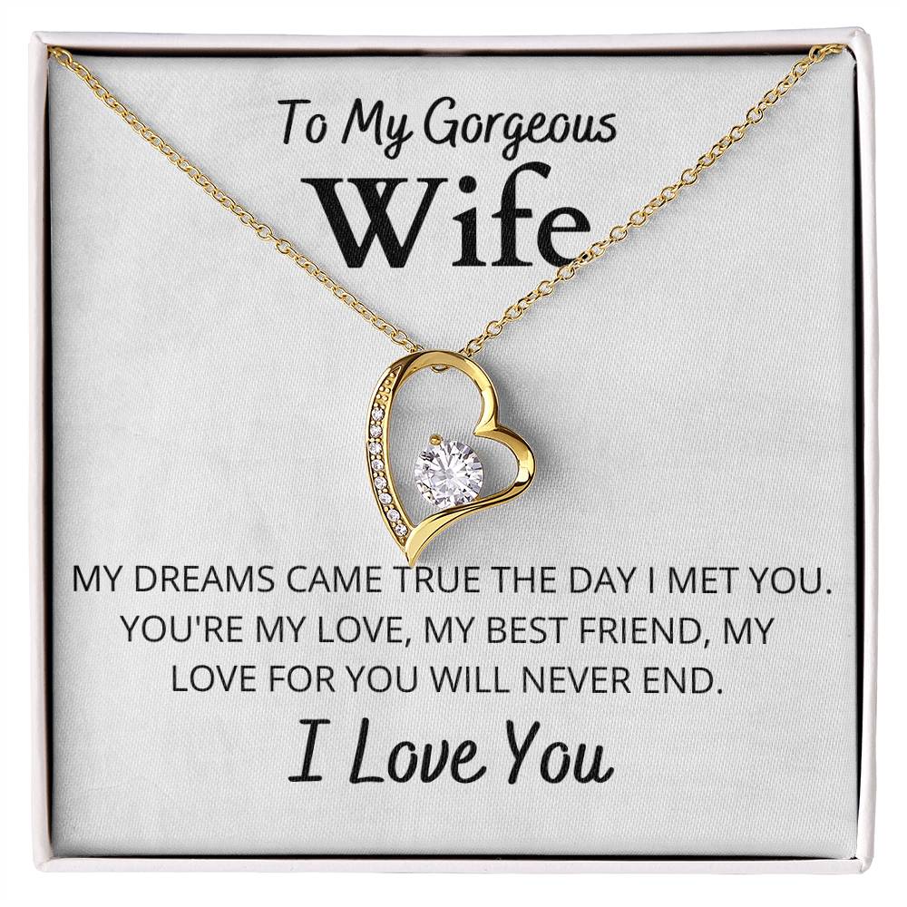 to my gorgeous wife