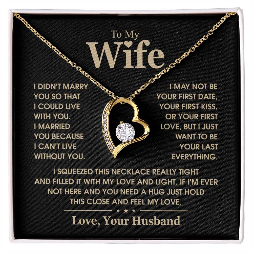 To My Wife - Gold - Black