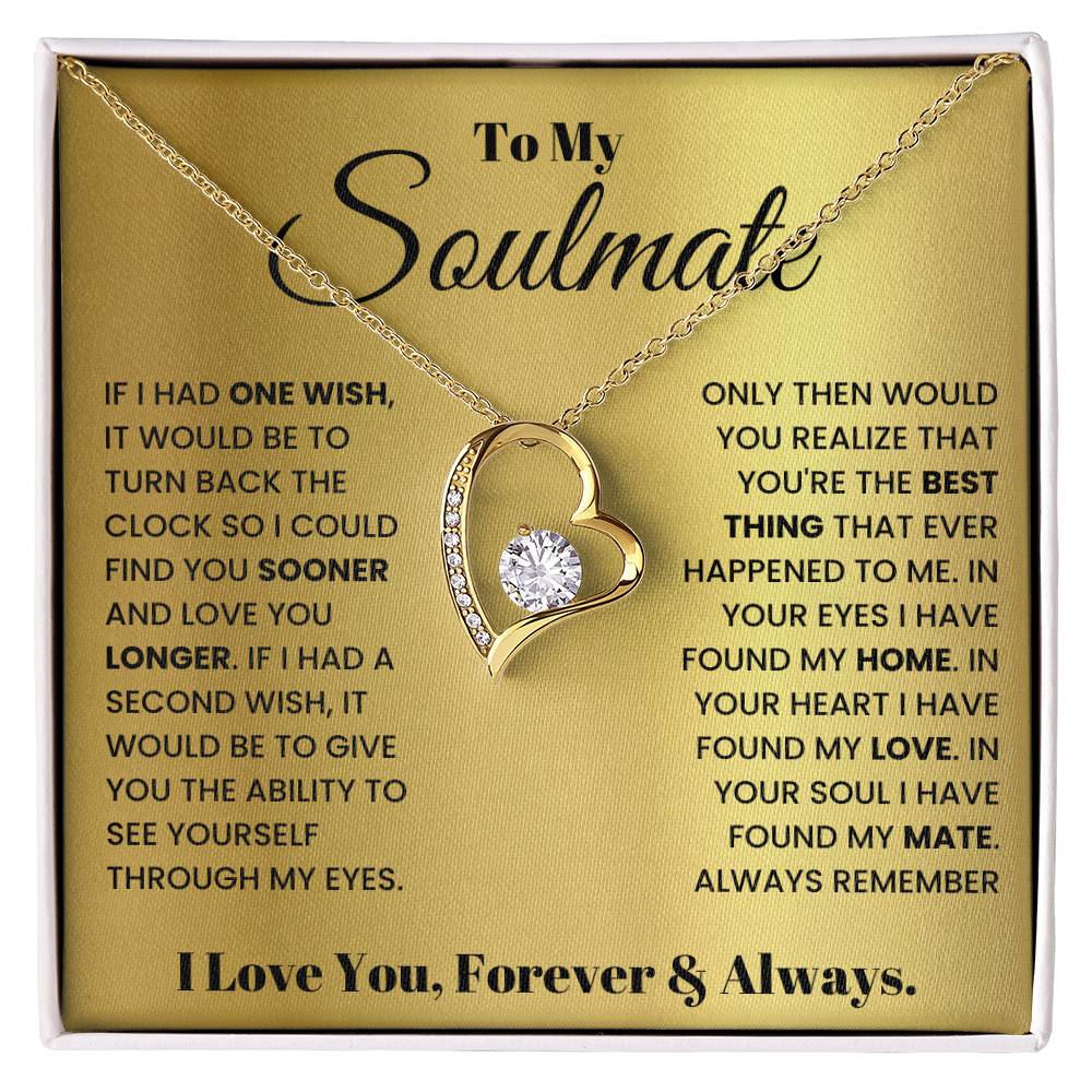 TO MY SOULMATE ONE WISH