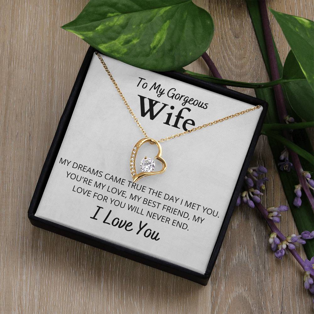 to my gorgeous wife