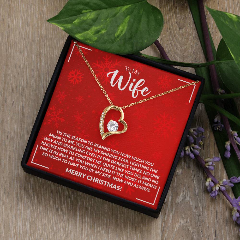 WIFE how much you mean to me.Forever Love Necklace
