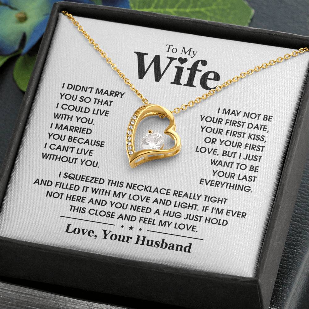 To My Wife - Gold - White