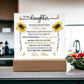 To My Daughter Never Forget That Acrylic Square Plaque
