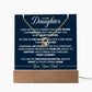To My Daughter - Keepsake Acrylic & Forever Love Necklace