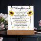 To My Daughter Never Forget That - Keepsake Acrylic & Alluring Beauty Necklace