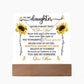 To My Daughter Never Forget That - Keepsake Acrylic & Alluring Beauty Necklace