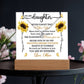 To My Daughter Never Forget That - Keepsake Acrylic & Alluring Beauty Necklace