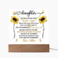 To My Daughter Never Forget That - Keepsake Acrylic & Alluring Beauty Necklace