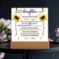 To My Daughter Never Forget That - Keepsake Acrylic & Alluring Beauty Necklace