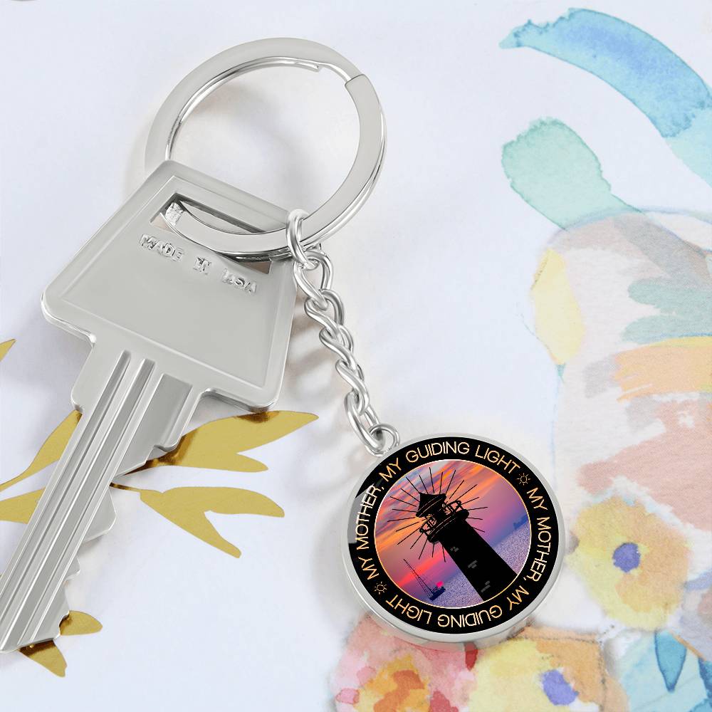 MY MOTHER MY LIGHT Circle Keychain