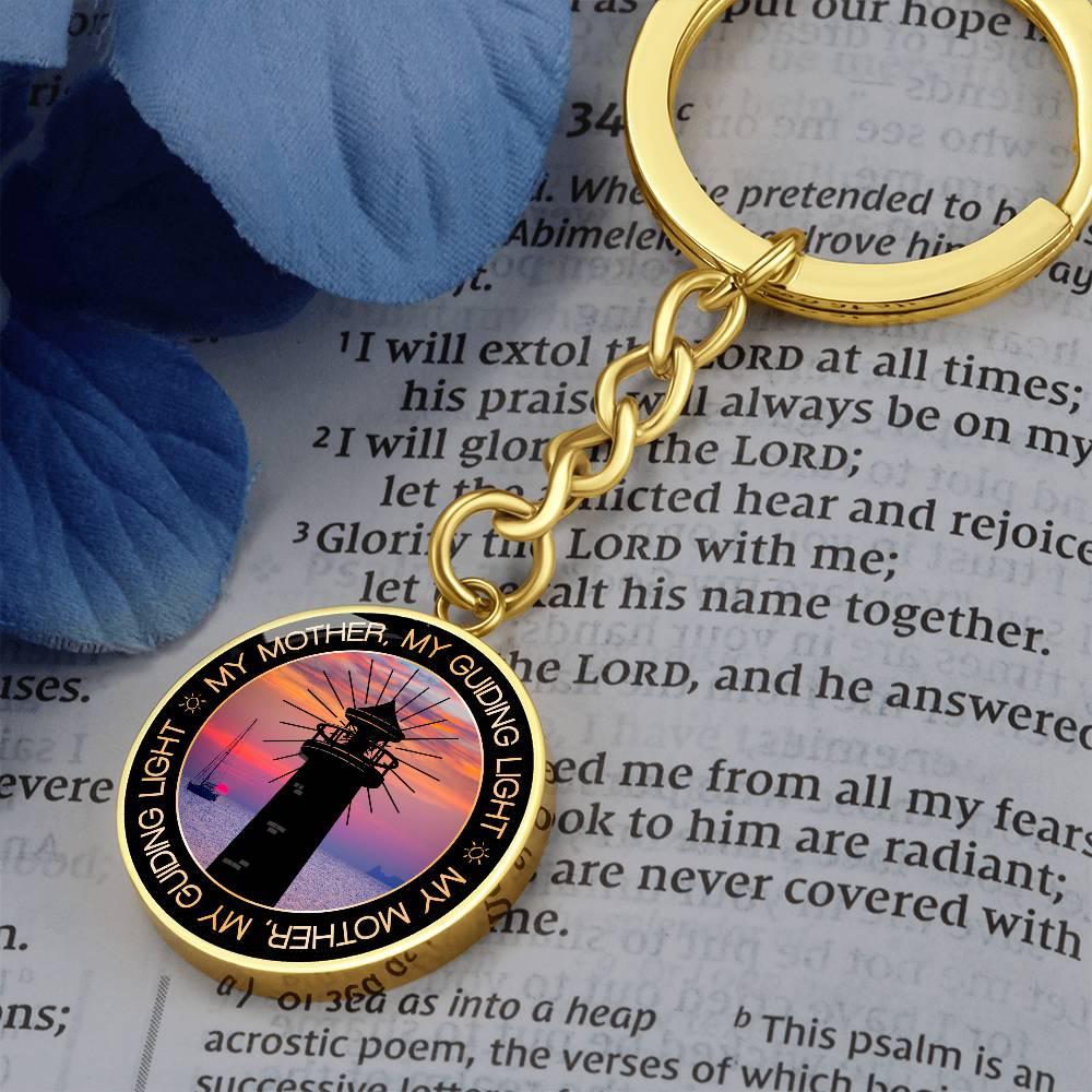 MY MOTHER MY LIGHT Circle Keychain