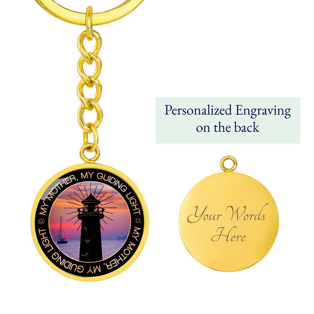 MY MOTHER MY LIGHT Circle Keychain